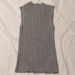 Banana Republic Gray Ribbed Tank Top